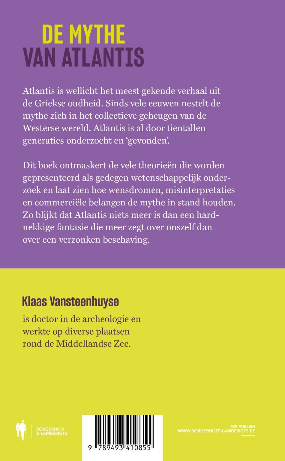 Achterkant van De mythe van Atlantis
