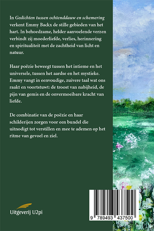Achterkant van Gedichten tussen ochtenddauw en schemering