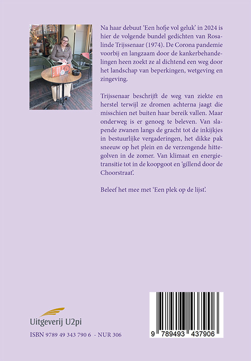 Achterkant van Een plek op de lijst
