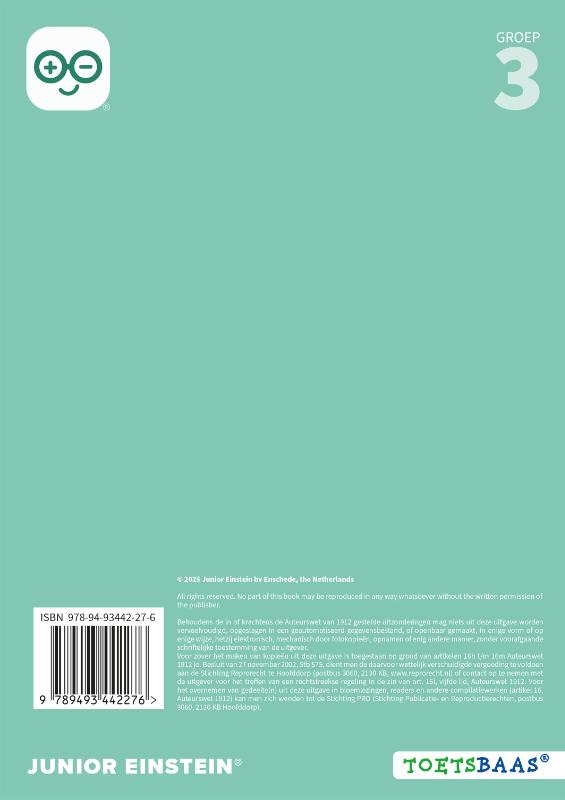 Achterkant van Begrijpend lezen voor de LVS-toetsen - Groep 3 - Werkboek - Set van 5