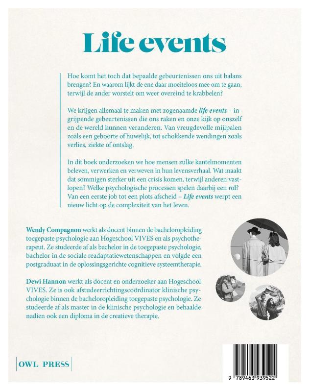 Achterkant van Life events