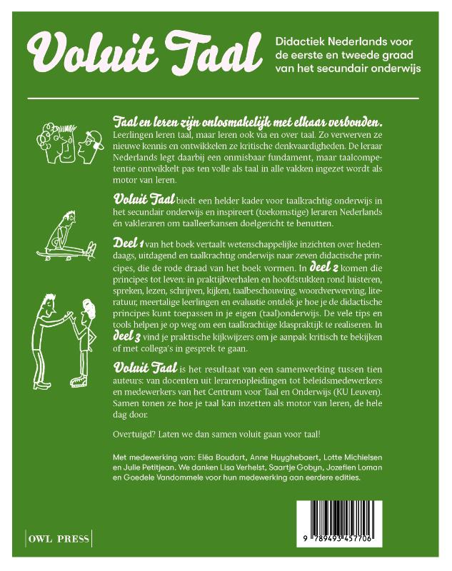 Achterkant van Voluit taal