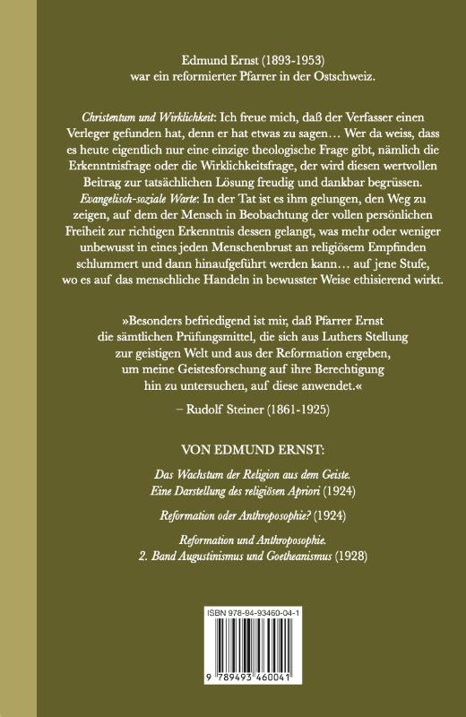 Achterkant van Das Wachstum der Religion aus dem Geiste
