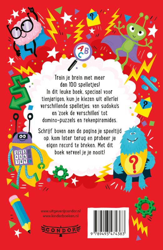 Achterkant van Brain games voor 10-jarigen