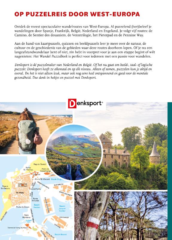 Achterkant van Het Wandelpuzzelboek: West-Europa