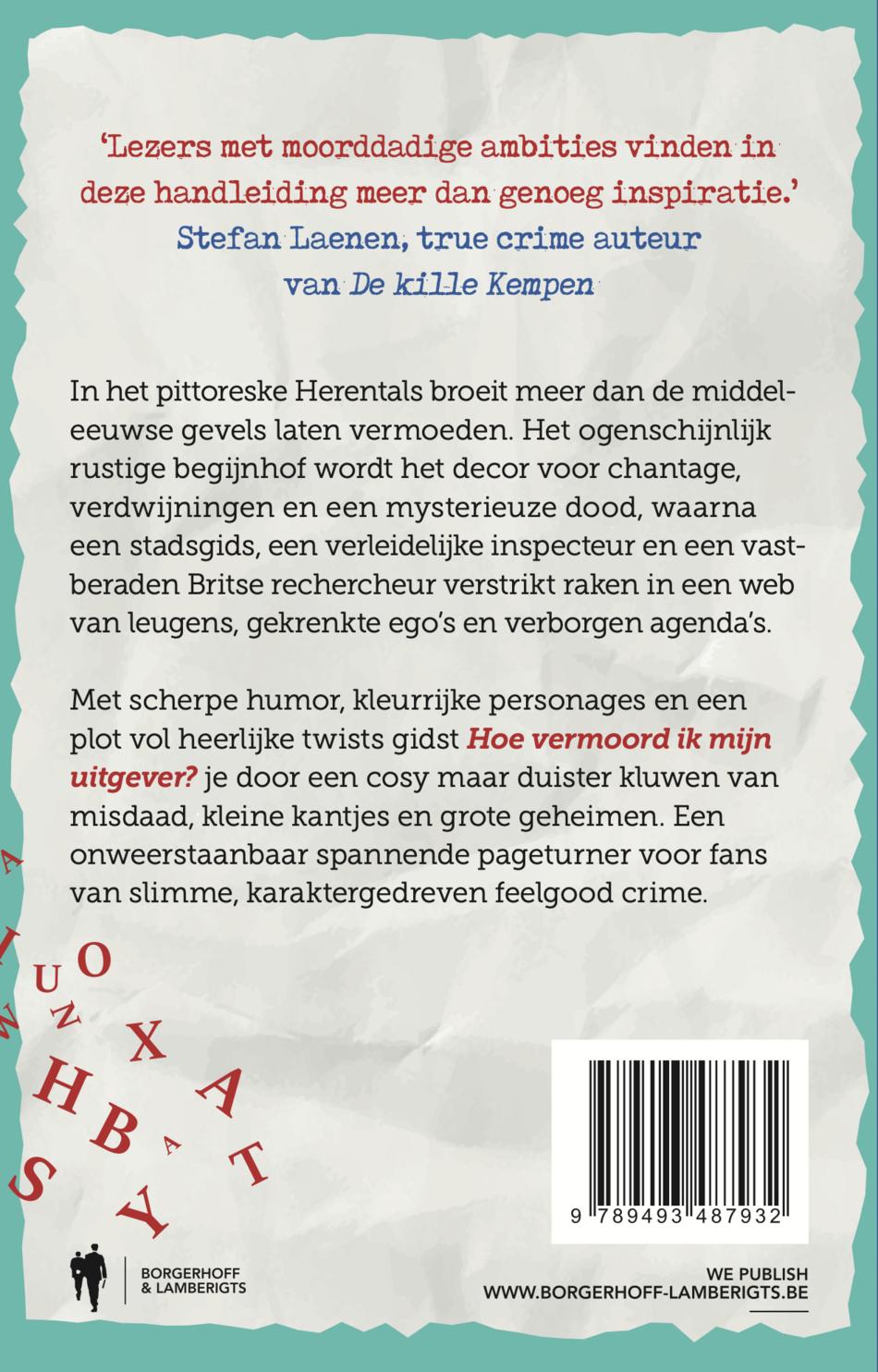 Achterkant van Hoe vermoord ik mijn uitgever?