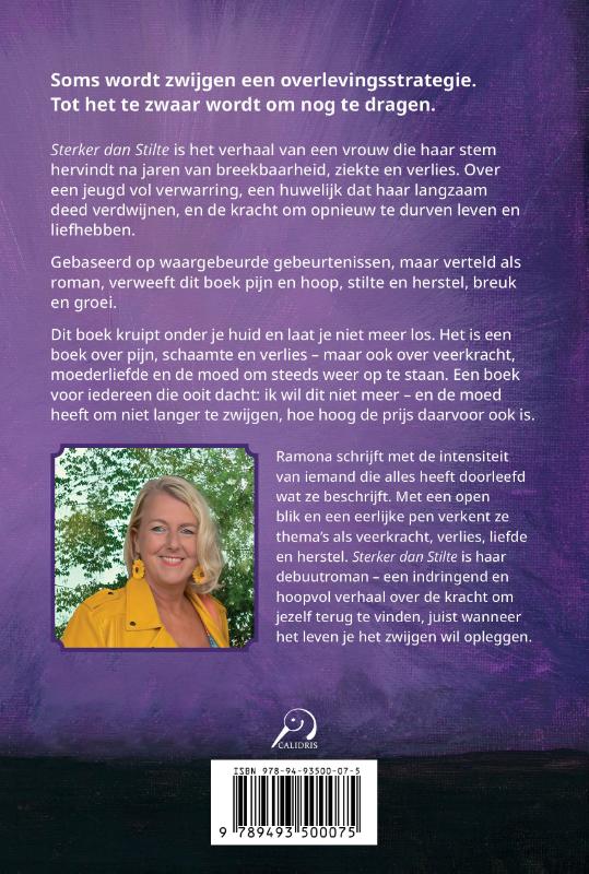 Achterkant van Sterker dan stilte