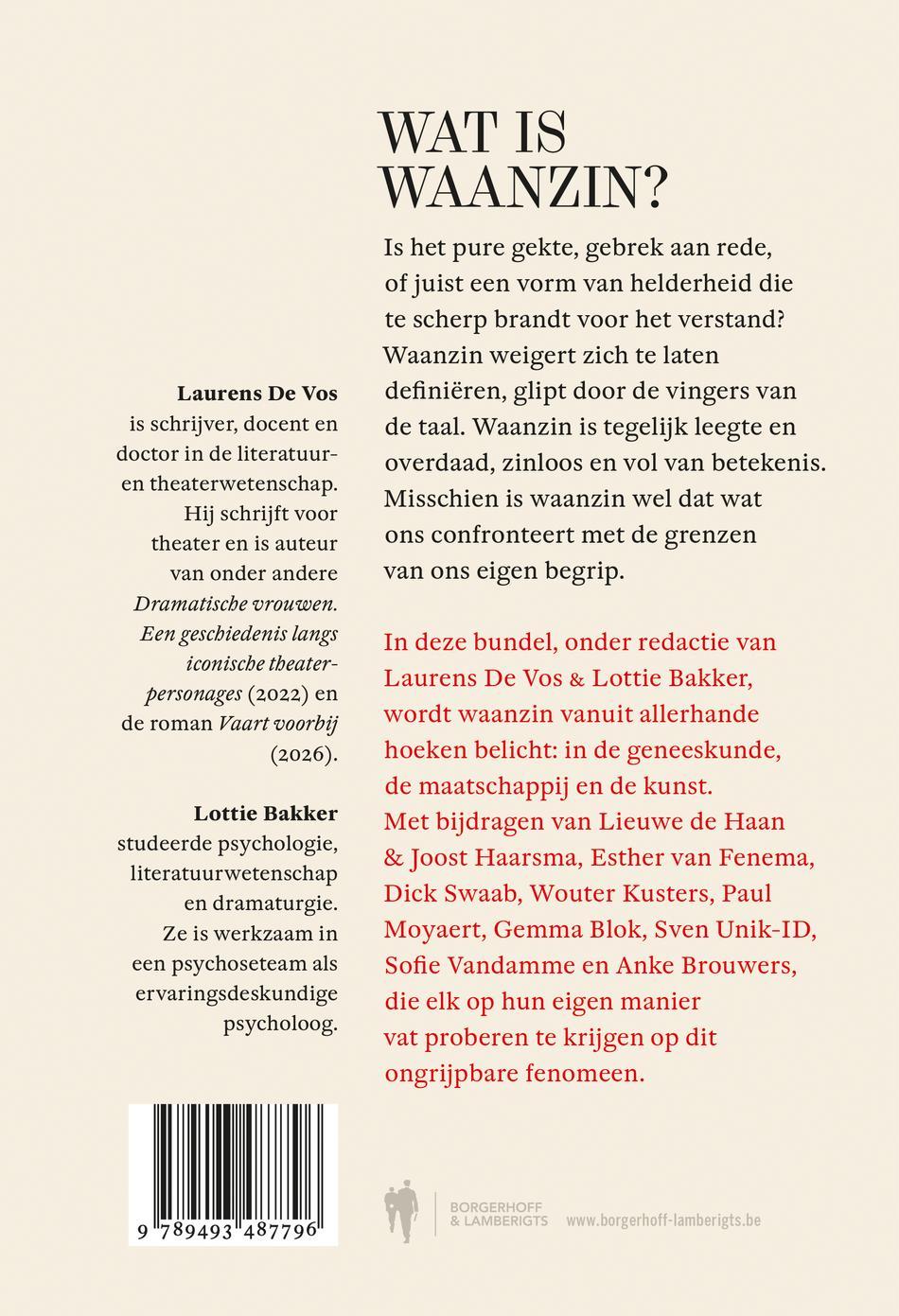 Achterkant van Waanzin