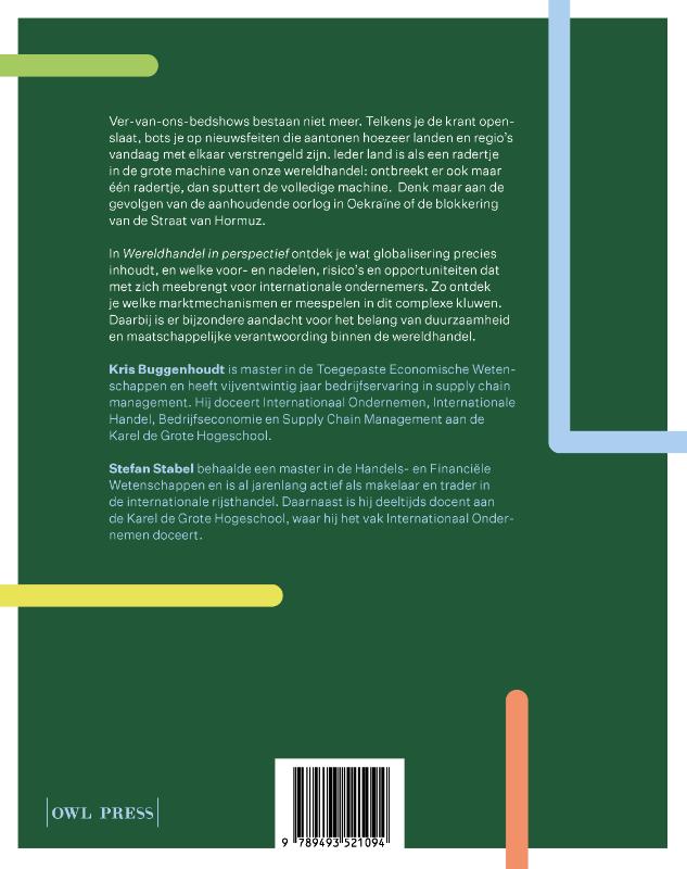 Achterkant van Wereldhandel in perspectief