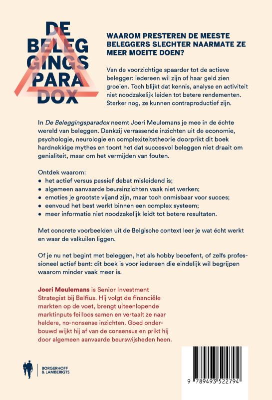 Achterkant van De beleggingsparadox