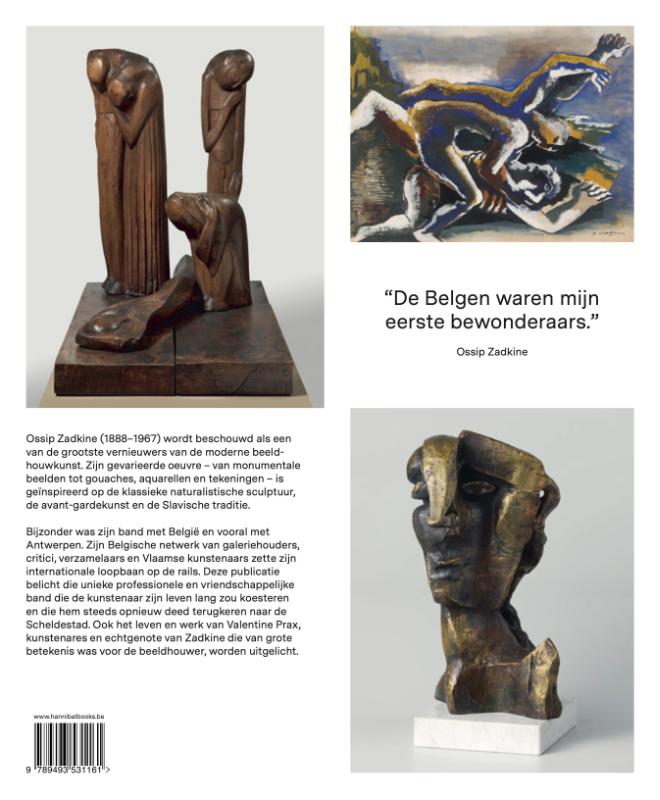 Achterkant van Ossip Zadkine – de Belgische connectie