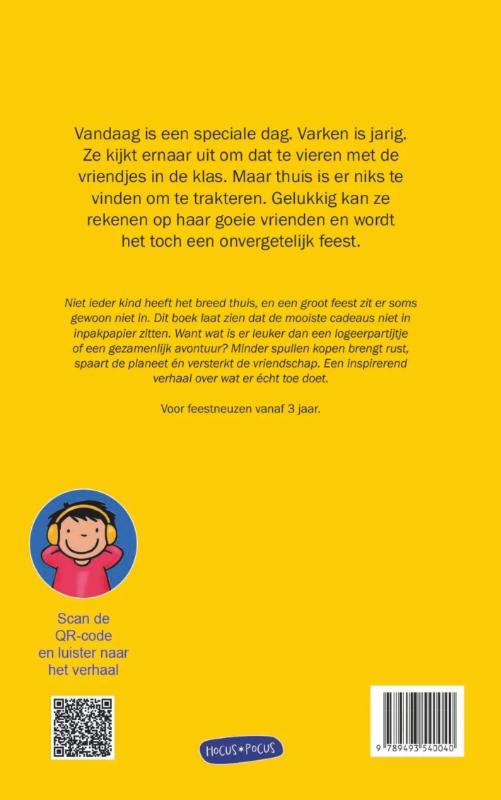 Achterkant van Feestvarken