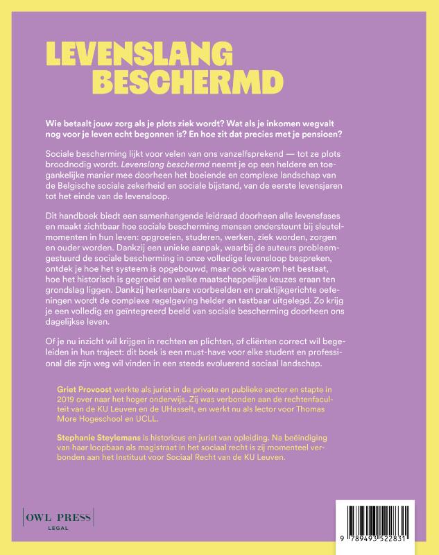 Achterkant van Levenslang beschermd