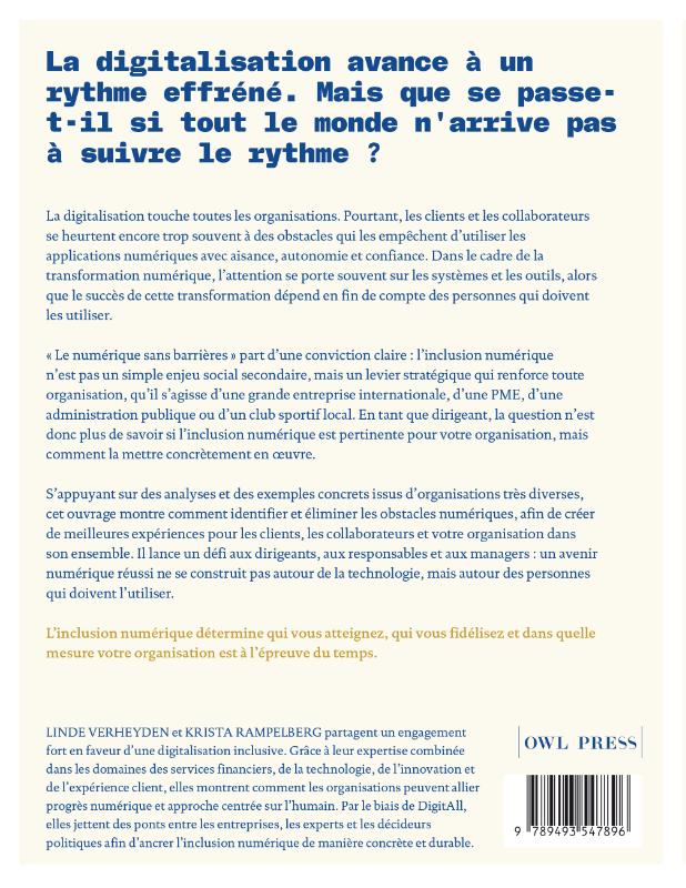 Achterkant van Le numérique sans barrières