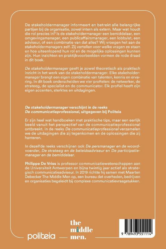Achterkant van De stakeholdermanager