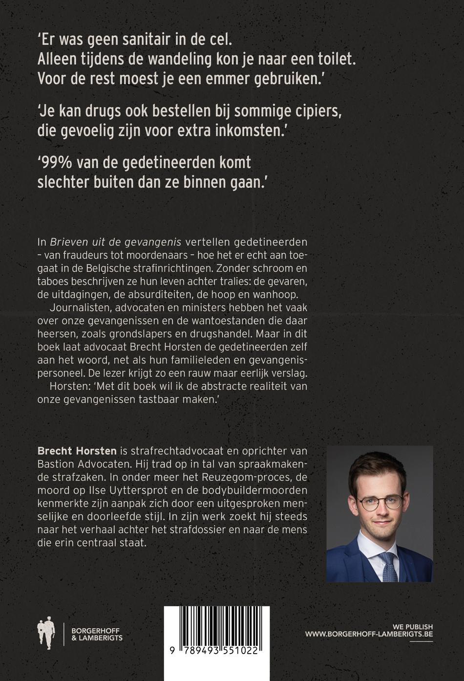 Achterkant van Brieven uit de gevangenis