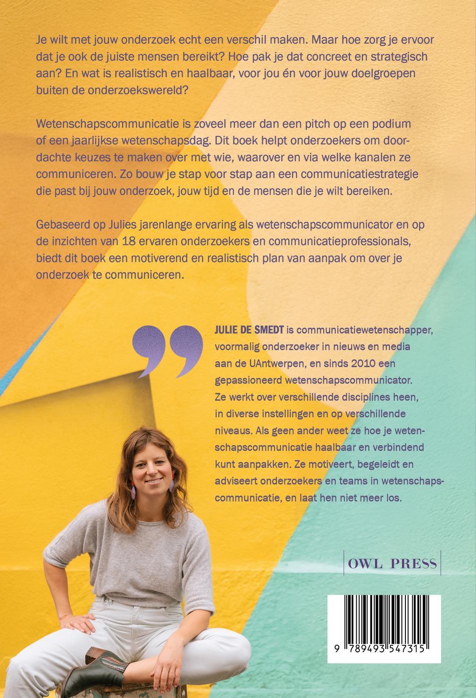 Achterkant van Wetenschapscommunicatie