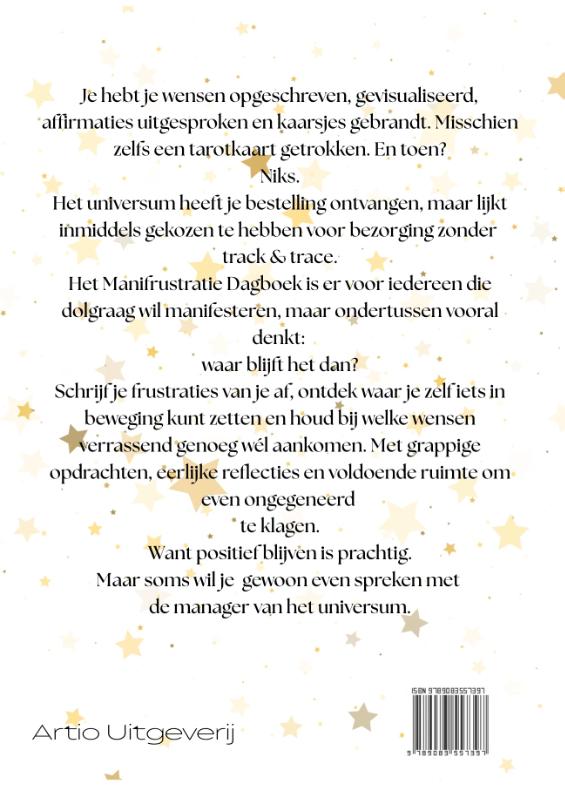 Achterkant van Het Manifrustratiedagboek