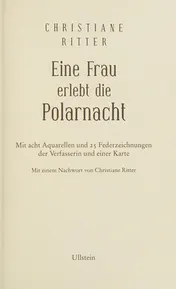 Omslag van Eine Frau erlebt die Polarnacht