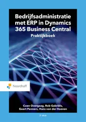 Omslag van Bedrijfsadministratie met ERP in Microsoft Dynamics 365 Business Central