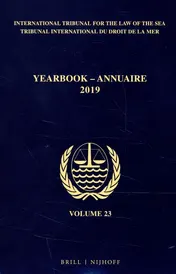 Omslag van Yearbook International Tribunal for the Law of the Sea / Annuaire Tribunal international du droit de la mer, Volume 23 (2019)