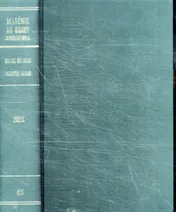 Omslag van Recueil des cours, Collected Courses, Tome 428