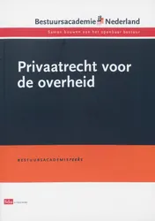 Omslag van Privaatrecht voor de overheid