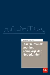 Omslag van Staatsalmanak Koninkrijk der Nederlanden. Tusseneditie 2021