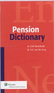 Omslag van Pensioenwoordenboek / Pension Dictionary