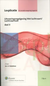 Omslag van Uitvoeringsregelgeving Wet luchtvaart/Luchtvaartwet deel II