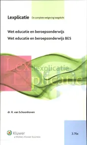 Omslag van Wet educatie en beroepsonderwijs