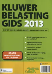 Omslag van Kluwer Belastinggids 2013