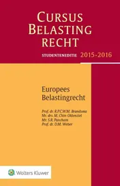 Omslag van Studenteneditie Cursus Belastingrecht Europees belastingrecht