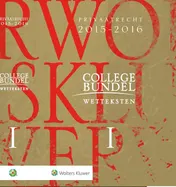 Omslag van Collegebundel 2015/2016 set van 3