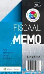 Omslag van Fiscaal memo januari 2017