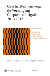 Omslag van Geschriften vanwege de Vereniging Corporate Litigation 2016-2017