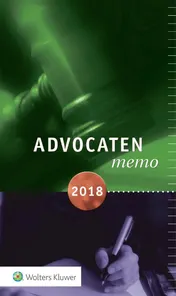 Omslag van Advocatenmemo 2018