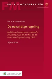Omslag van De eenzijdige regeling