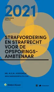 Omslag van Zakboek Strafvordering en Strafrecht voor de Opsporingsambtenaar 2021
