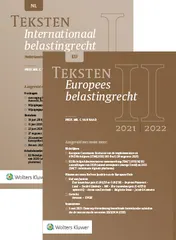 Omslag van Teksten Internationaal & Europees belastingrecht 2021/2022