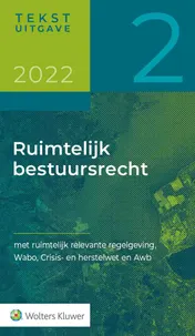 Omslag van Tekstuitgave Ruimtelijk bestuursrecht 2022/2