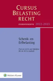 Omslag van Studenteneditie cursus belastingrecht schenk- en erfbelasting 2022-2023