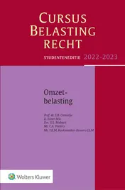 Omslag van Studenteneditie Cursus Belastingrecht Omzetbelasting 2022-2023