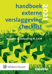 Omslag van Handboek Externe Verslaggeving Checklist 2021