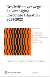 Omslag van Geschriften vanwege de Vereniging Corporate Litigation 2021-2022