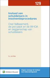 Omslag van Invloed van schuldeisers in insolventieprocedures