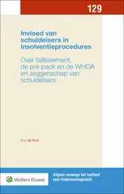 Omslag van Invloed van schuldeisers in insolventieprocedures