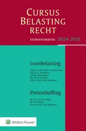 Omslag van Studenteneditie Cursus Belastingrecht Loonbelasting/Premieheffing 2024-2025