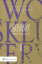 Omslag van Collegebundel 2026-2027