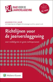 Omslag van Richtlijnen voor de jaarverslaggeving, middelgrote en grote rechtspersonen 2026